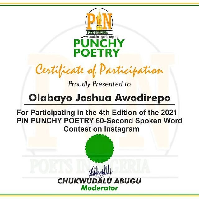 certificate of participation