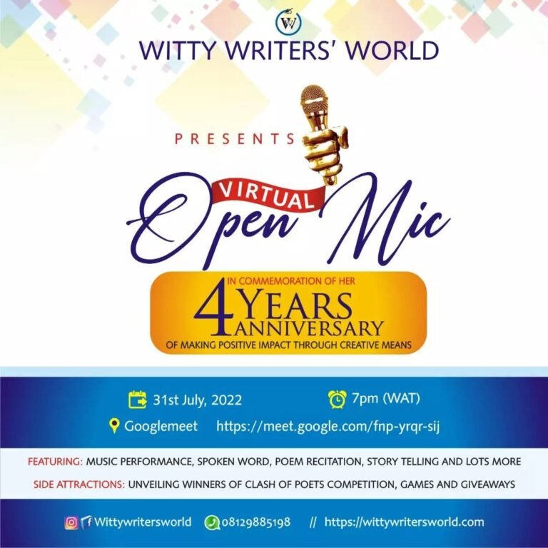 W3 Virtual Open Mic